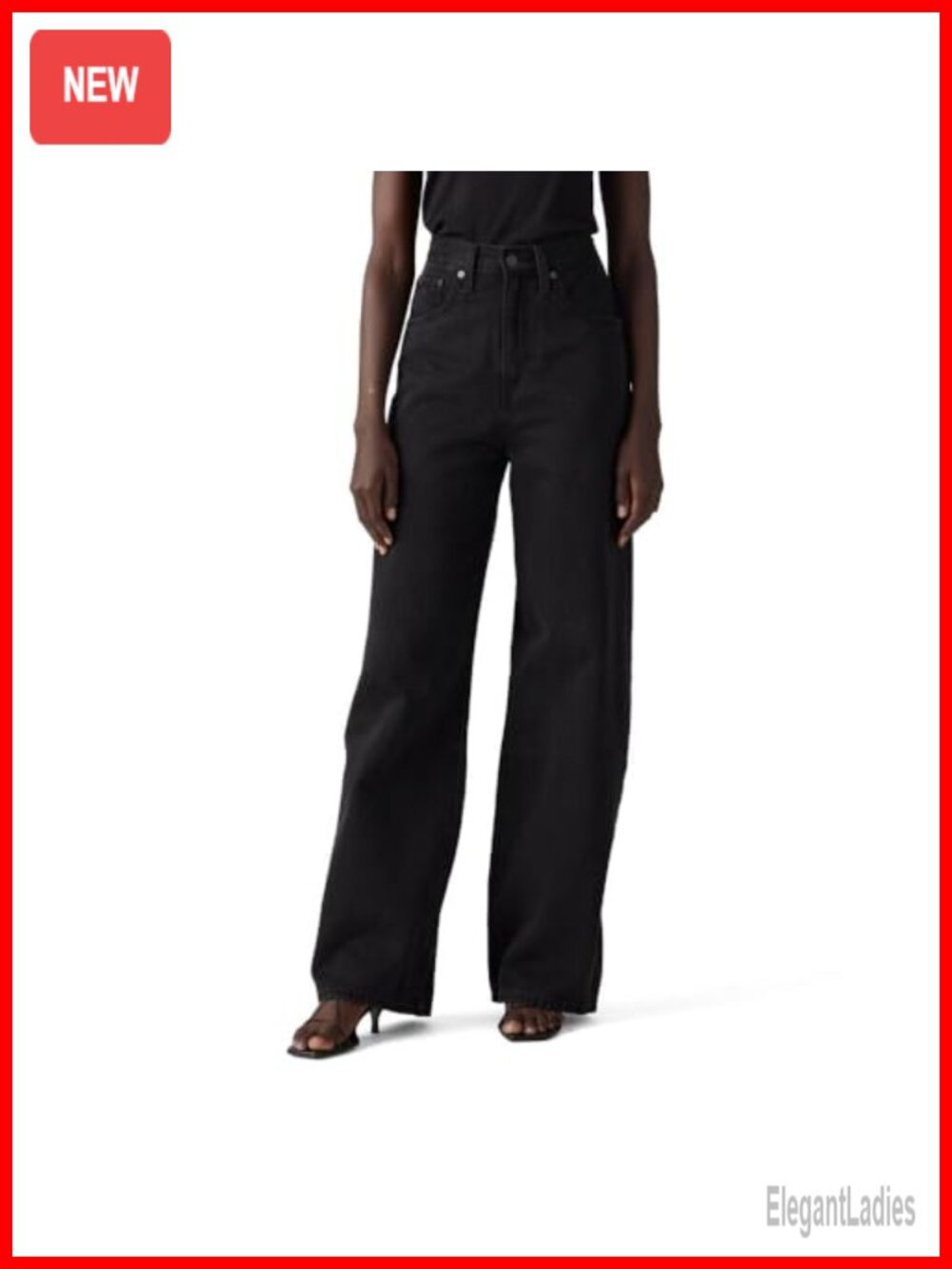 Levi's Cinch Baggy High Rise Wide Straight Leg Jeans Non-Stretch Cinched Waist